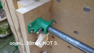 Festool MFT/3 table pipe clamp vise, a bottom view