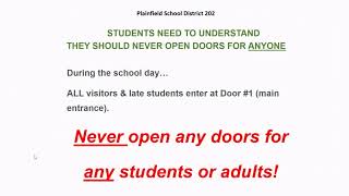 ALICE Training for all HS Teachers