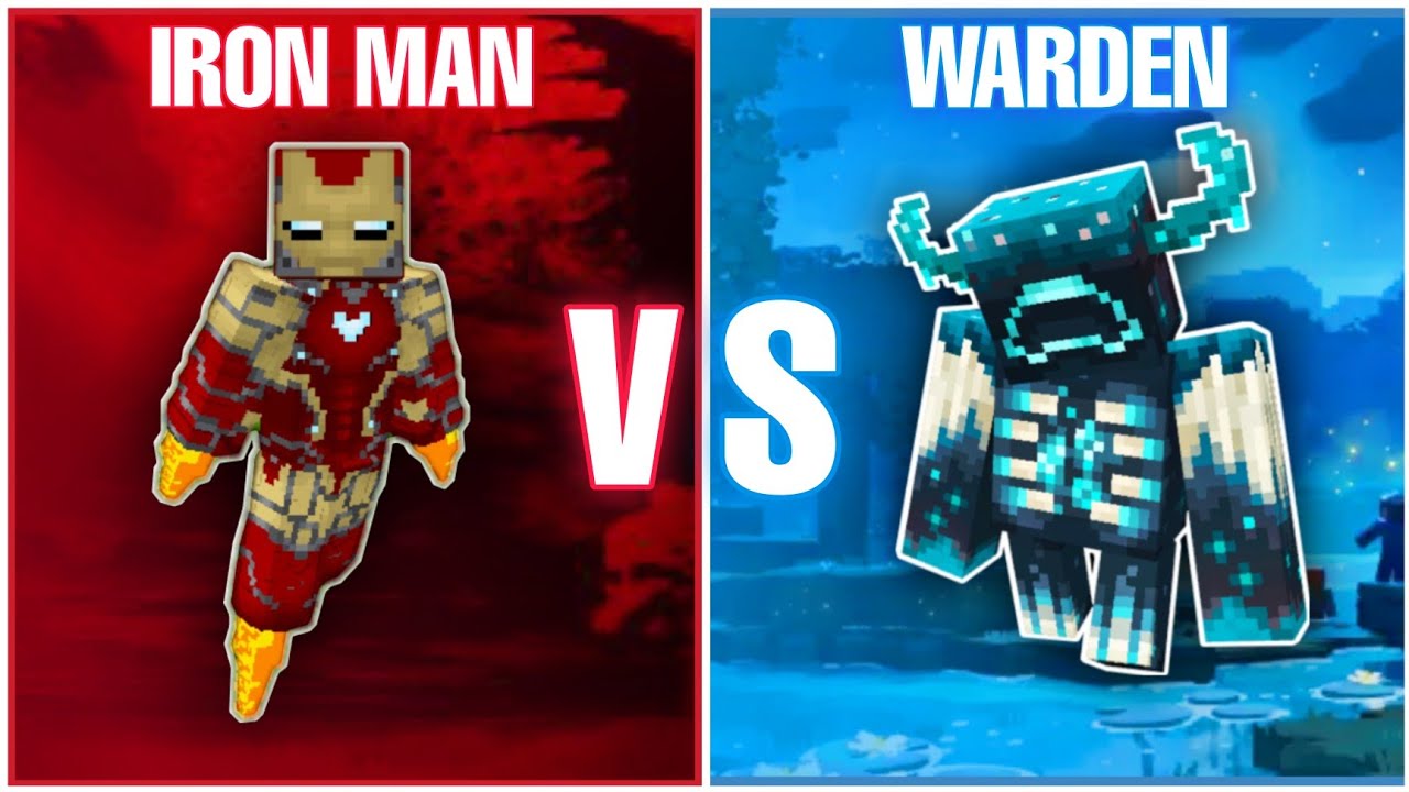 Iron Man VS Warden | (Minecraft Hindi)