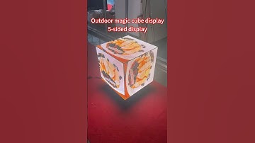 outdoor magic cube led display 5-sided display #Ledvdi #Magicledscreen #outdoorleddisplay #ledsign