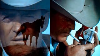 1970 Marlboro Man Tv Commercial Wild Stallions Pre-1971 Cigarettes Advertising Ban