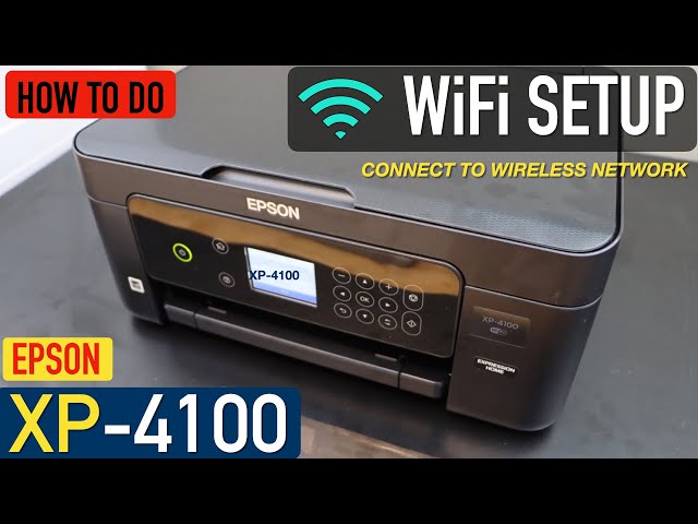 Epson XP 4100 WiFi Setup. 