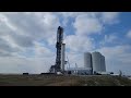 LIVE BOOSTER 4 LIFT at SpaceX Starbase Launch Complex 1440p Wide Angle