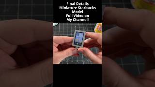 Build Dioramas for Beginners - Add Realistic Details to Starbucks Model #miniature #diorama #diy