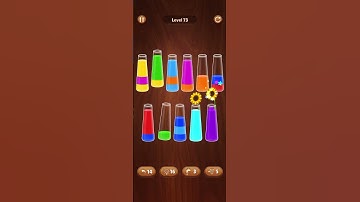 73 lvl color water sort game #colorwatergame #asmr #asmrgame #games #gameout