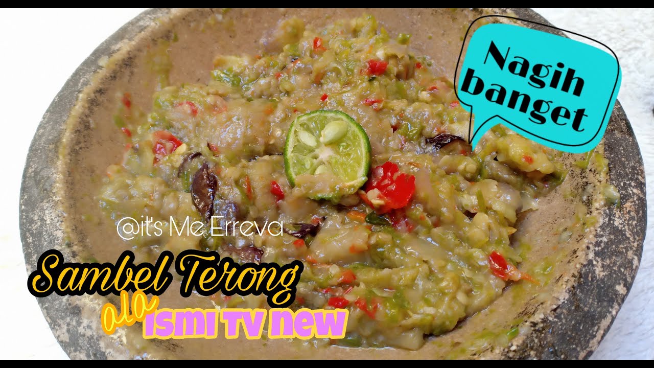 Resep Sambal Terong ungu ala ismi TV new | aneka olahan terong ungu
