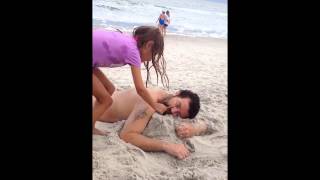 Funny Guy On Beach