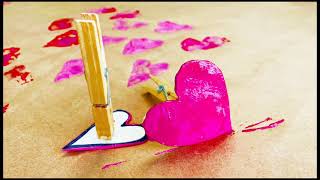 Valentine's Day Countdown | DIY Heart Stamps