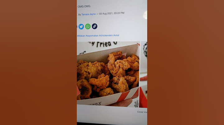 KFC chicken skin!!!!
