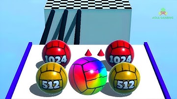 Ball Merge 2048 - Gameplay Walkthrough Part 7 Levels 49- 50 For Mobile Android, iOS