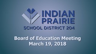 School Board Meeting: 03/19/2018