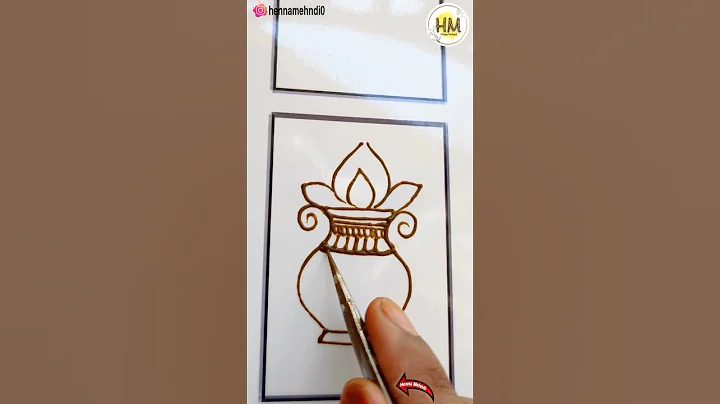 Beautiful Kalash Mehndi Design - #kalash #mehndi #learnhowtomake