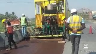 Amazing Eco friendly road construction technology machine |road construction work | Microsurfacing