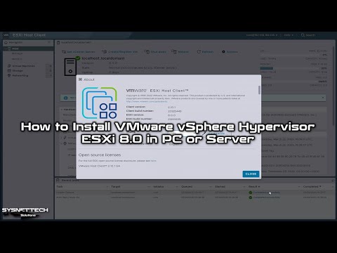 How to Install VMware vSphere Hypervisor ESXi 8.0 in PC or Server | SYSNETTECH Solutions