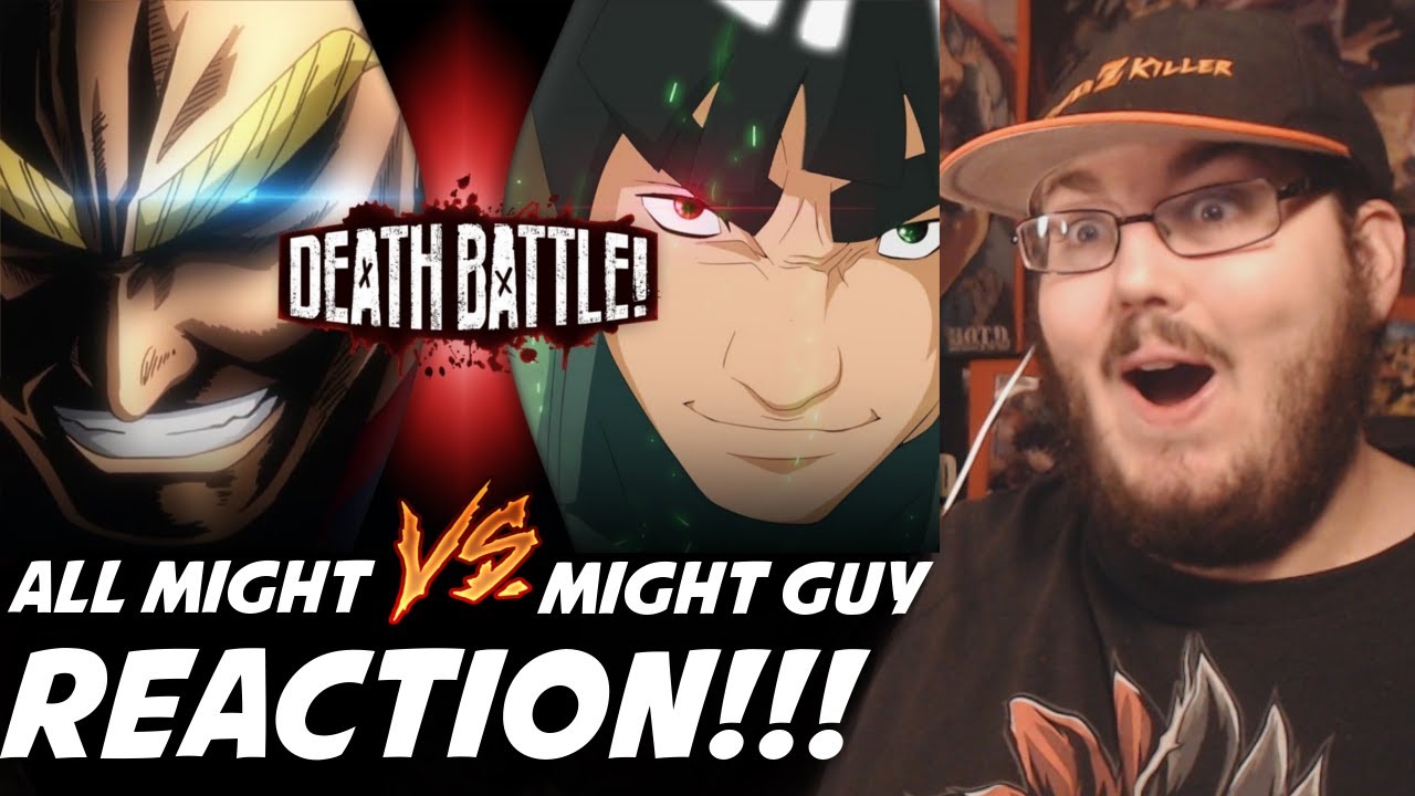 All Might vs Might Guy (My Hero Academia VS Naruto) DEATH BATTLE REACTION!!!