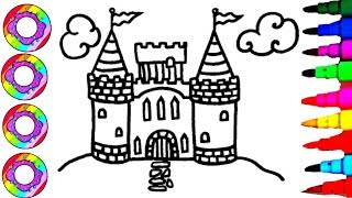 Drawing Barbie & her Castle Coloring Pages l kids Drawing and Learn Coloring Drawing Barbie & her Castle Coloring Pages l kids Drawing and Learn Coloring