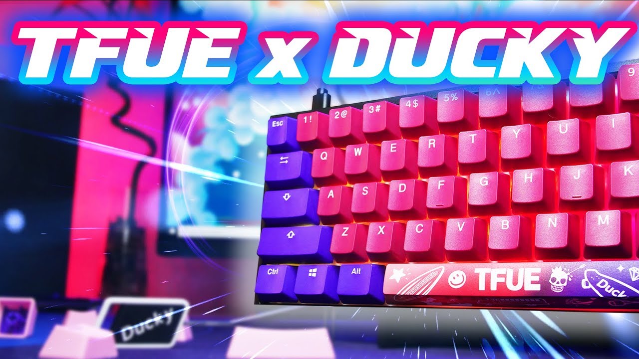 The Plug Ep4 New Tfue X Ducky Keycaps 65 Compatible And Looking Great Youtube