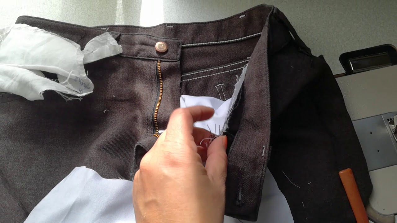Como cambiar bolsas de pantalón - YouTube