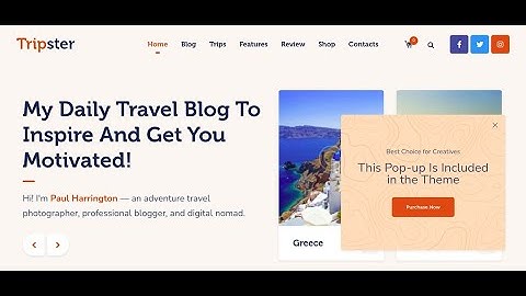 Tripster -  Lifestyle Travel Blog  WordPress Theme | Modern Travel Website Theme