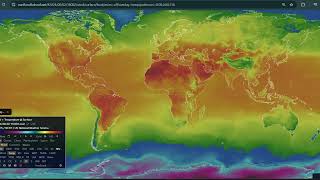2024 A year of world temperature. Nullschool earth