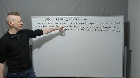 2023 AIME I, Problem 1