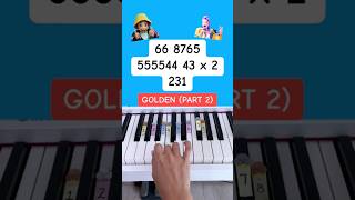Golden - Huntrix (KPop Demon Hunters) #easypianotutorial