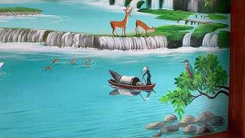 Vẽ tranh sơn thuỷ đồng quê đẹp nhất tại Bắc Ninh