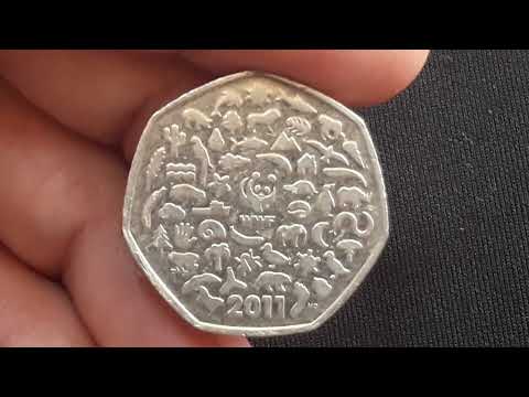 Coin Encyclopedia: UK 50 Pence (50th Anniversary Of The World Wildlife Fund) 2011 Coin
