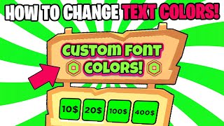 WORKING* HOW TO GET GET CUSTOM FONTS AND TEXT COLORS IN PLS DONATE! 