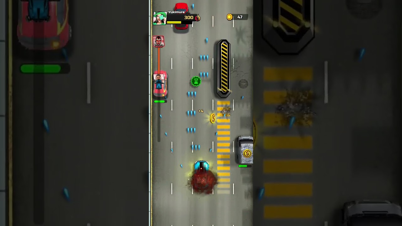 Chaos Road Combat Racing is a 2021 free action car shooting games