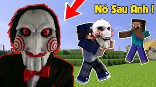 JIGSAW XUẤT HIỆN TROLL HẠI MỌI NGƯỜI TRONG MINECRAFT | BÉ NOOB VÀ BQTHANH ĐÃ BỊ HẮN LÀM GÌ ?😱