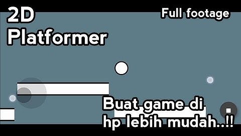 Cara buat game 2D platformer pakai Max2D game maker