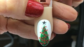 Christmas Tree Nail Tutorial