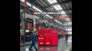 Two stage variable freuuency screw air compressor