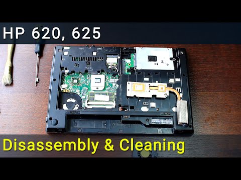 How to disassemble and clean laptop HP 620, HP 625