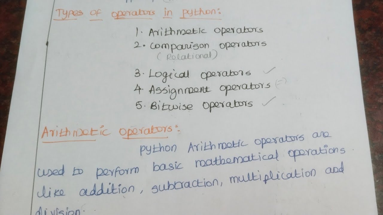 Operators in python tamil | bit wise operators in python tamil ...