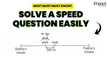 P6 Speed - Another Tough Speed Question Made Easy | DO IT WITH ME