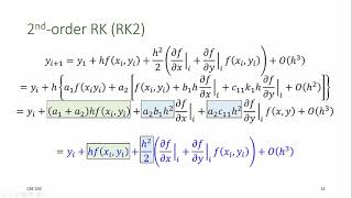 CBE 330 09 03 - Runge-Kutta methods