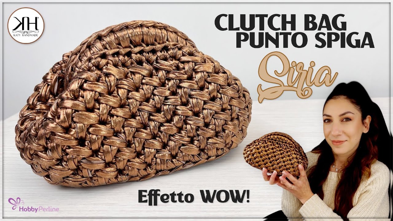 Сумка-клатч крючком с узором ЕЛОЧКА - Элегантность в миниатюре ✨ 