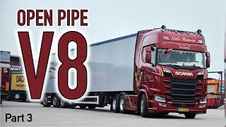 Scania V8 - Greatest Diesel Sound Ever?? Heavy load, rolling coal Part 3