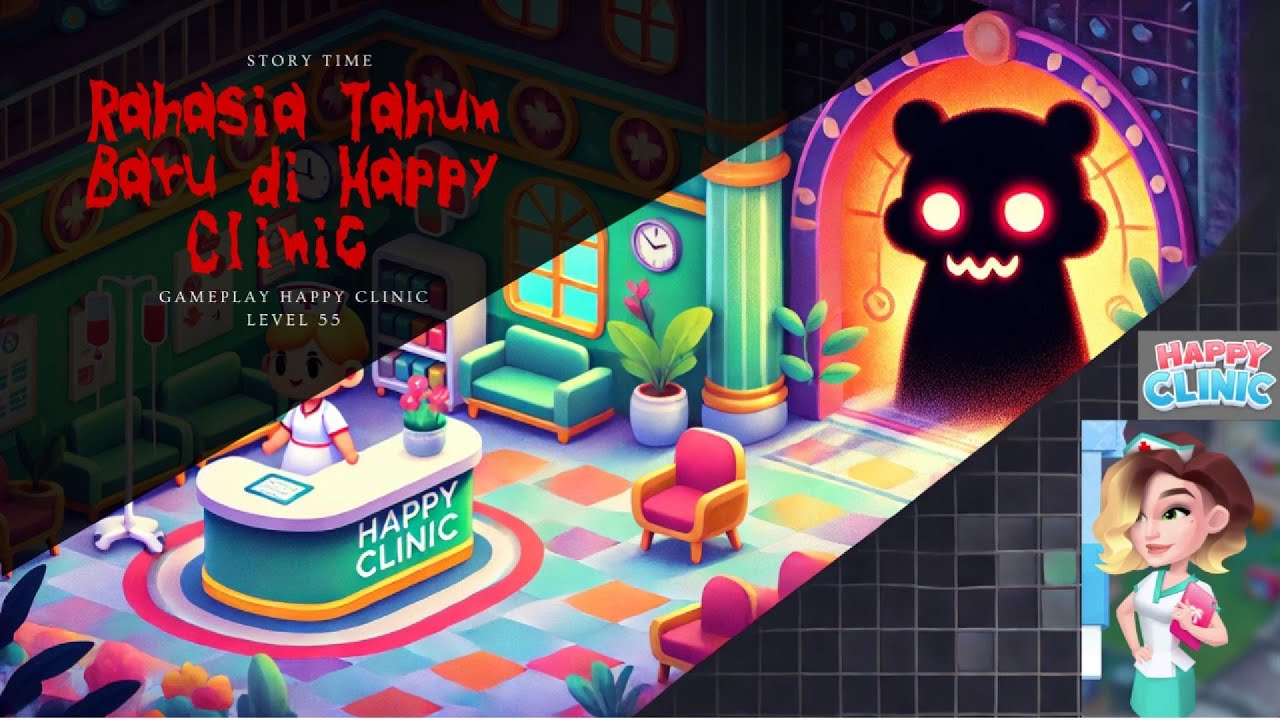 Misteri Klinik Tahun Baru - Gameplay Happy Clinic Level 55 dengan Kisah Horor Menegangkan