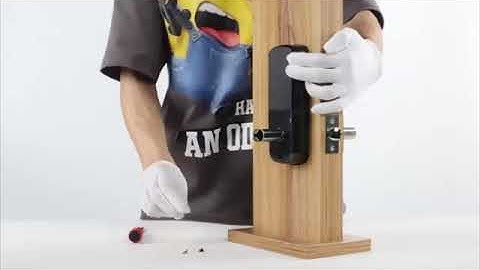 Installation guide video for the B07 smart door lock
