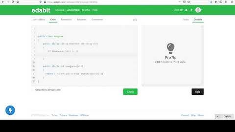 Edabit Easy C# Programming Challenges #1: Shuffle the Name