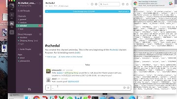 present video for scheduling chatbot based on Slack and google calendar