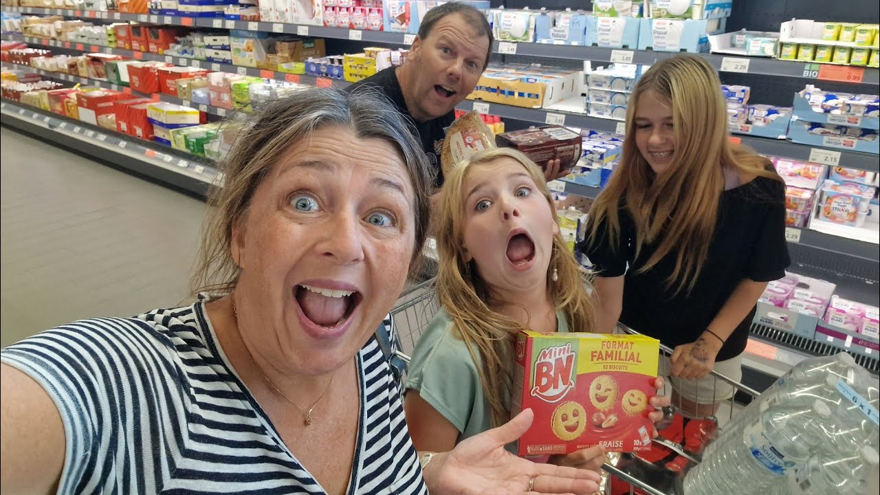 FRANKRIG🌍SHOPPER STORT IND🛒🛍🍊🍅🫒🍞🥯🥨🧀🥗🍭🍫🥧🍦