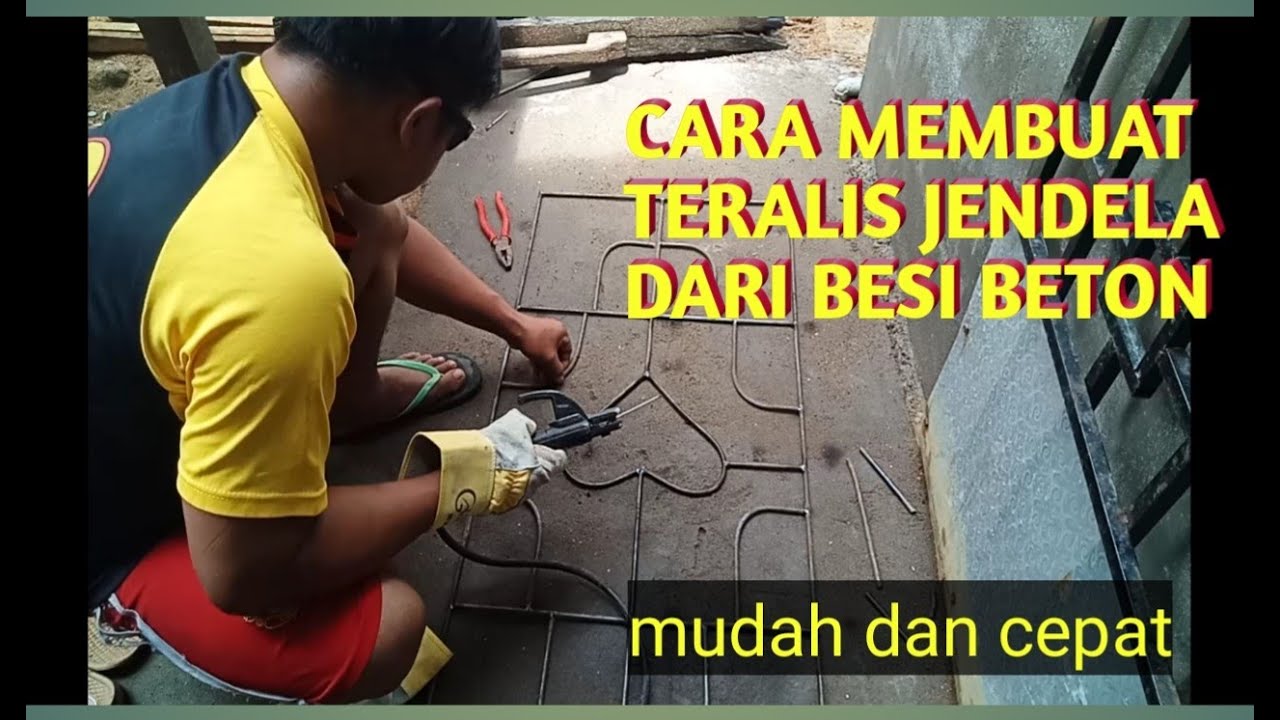 Cara membuat  teralis  jendela  dari  besi  beton YouTube