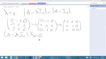 Corso di algebra lineare: diagonalizzare una matrice non simmetrica