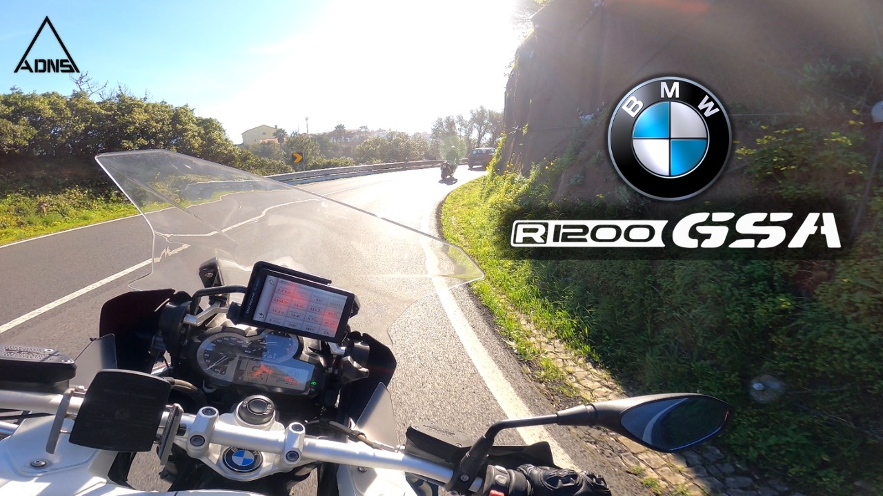 CRUISING ON A BMW R1200GS ADVENTURE NEAR THE BEACH