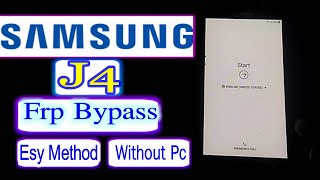 Samsung J4 Frp Bypass J400F/DS  Google Lock Remove Without  Pc ANDROID 8.9.0  without pc