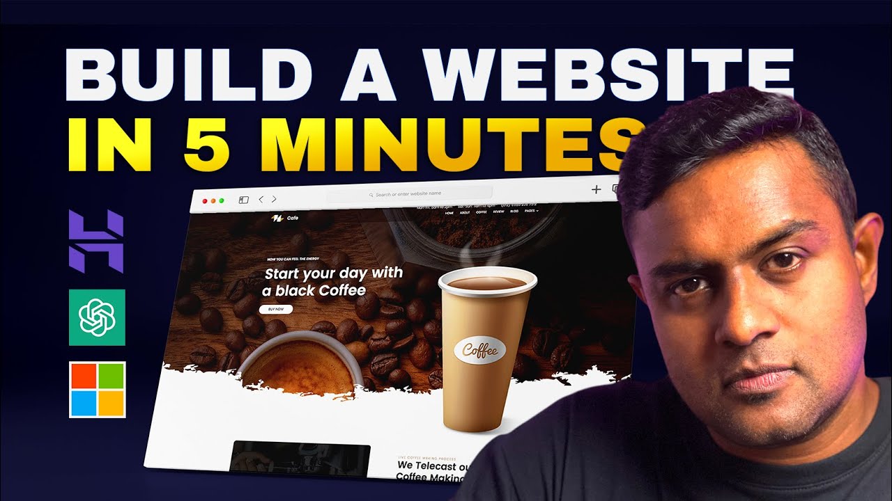 How To Build A Website With AI Under 5 mins - YouTube